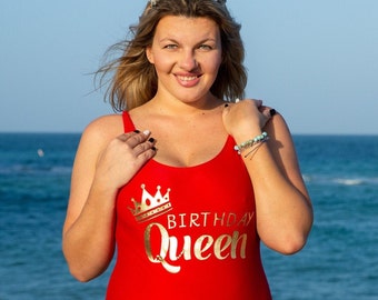 birthday queen bathing suit