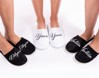 personalized house slippers