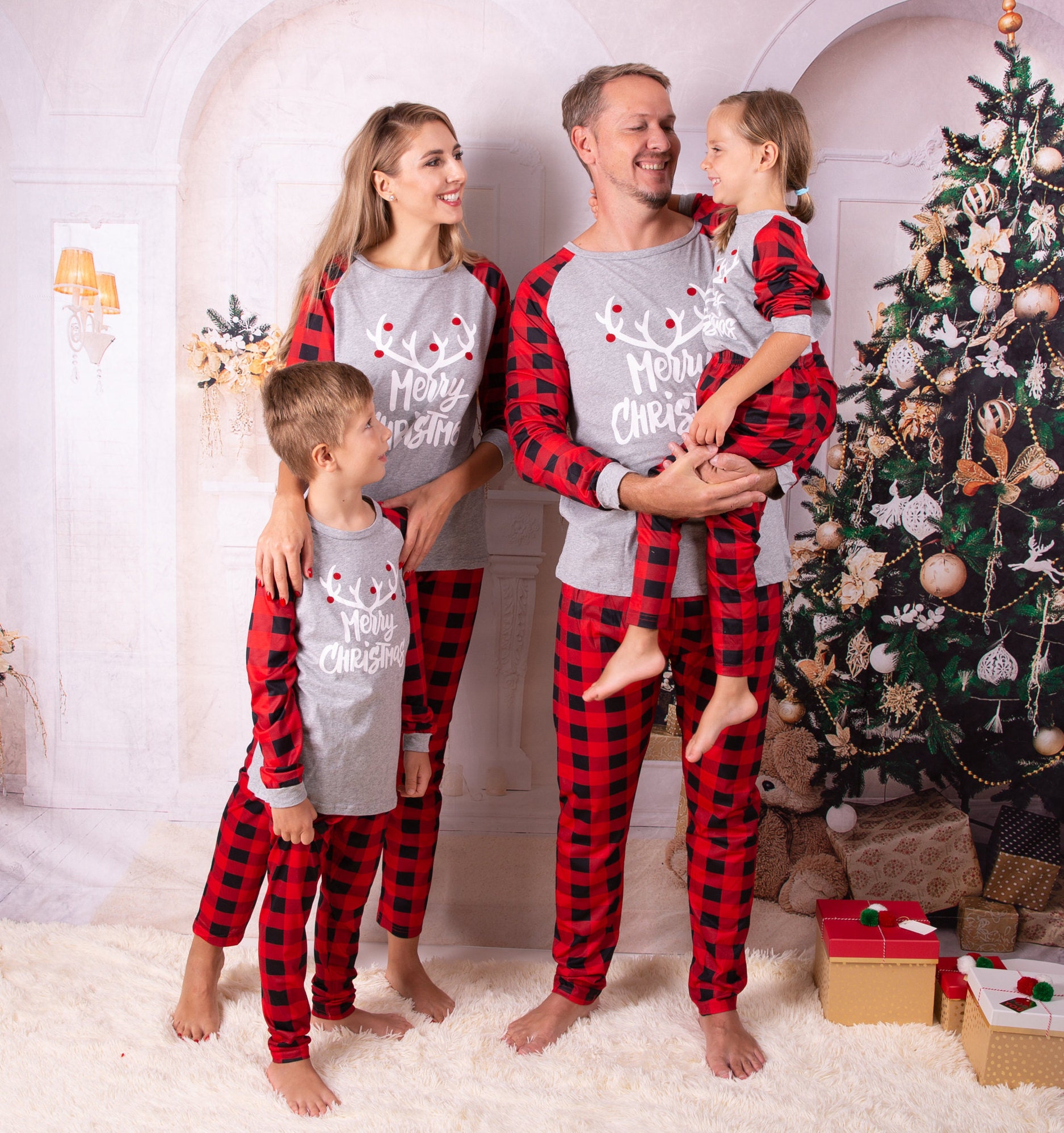 60% OFF on Xmas Family Matching Pajamas Set Merry Christmas | Etsy