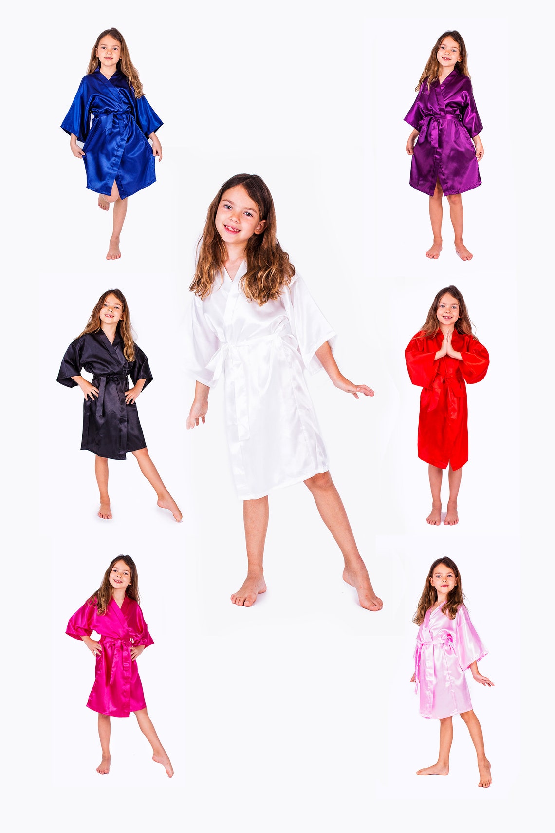 50 OFF kids Satin Robes Spa Party Satin robes for girls Etsy