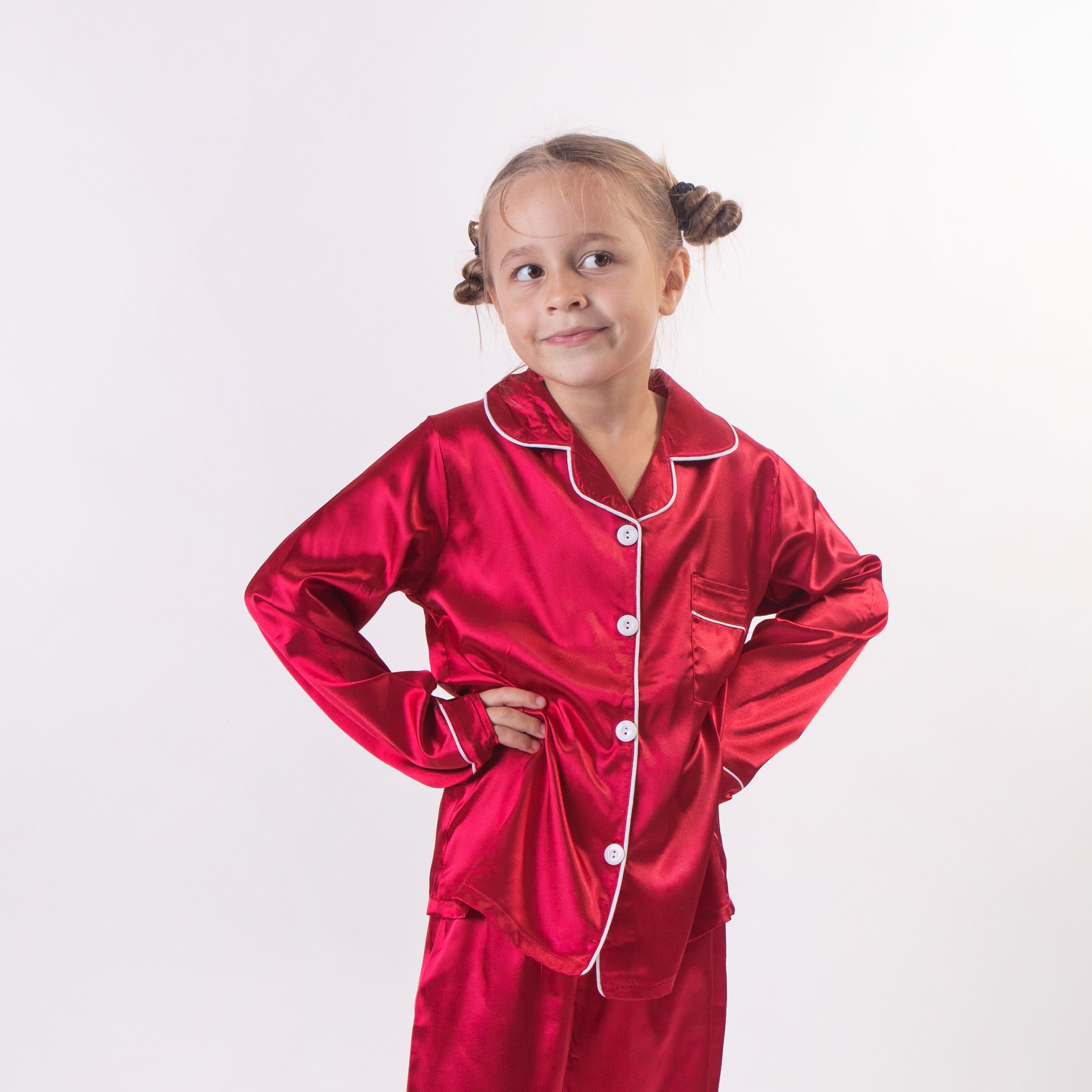 50% OFF SALE Personalized Kids Satin Pajamas Custom | Etsy