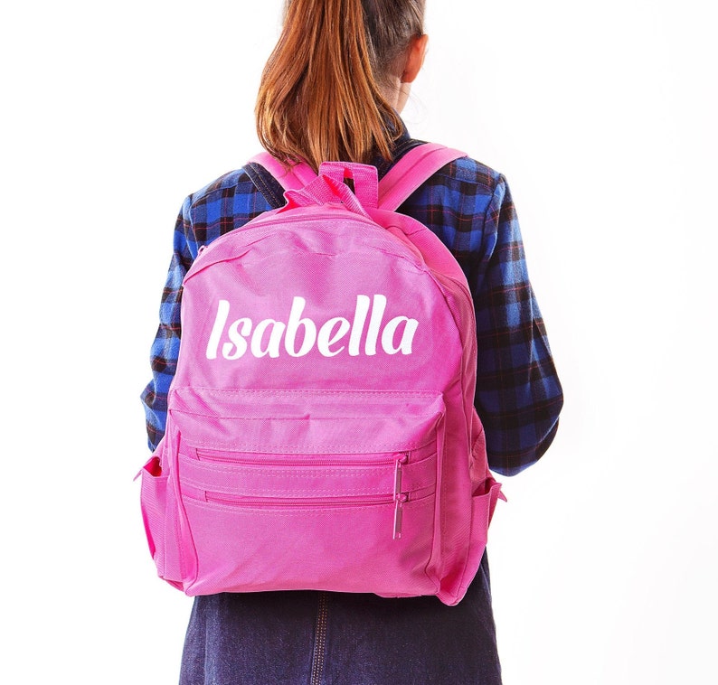 Personalised Name Children's Backpack Customized Kids Etsy