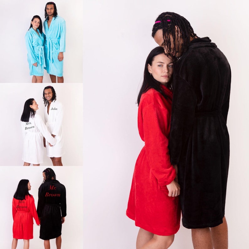 50 OFF Custom Bathrobes Gift for Him Honeymoon Gift Etsy