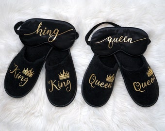 custom embroidered slippers