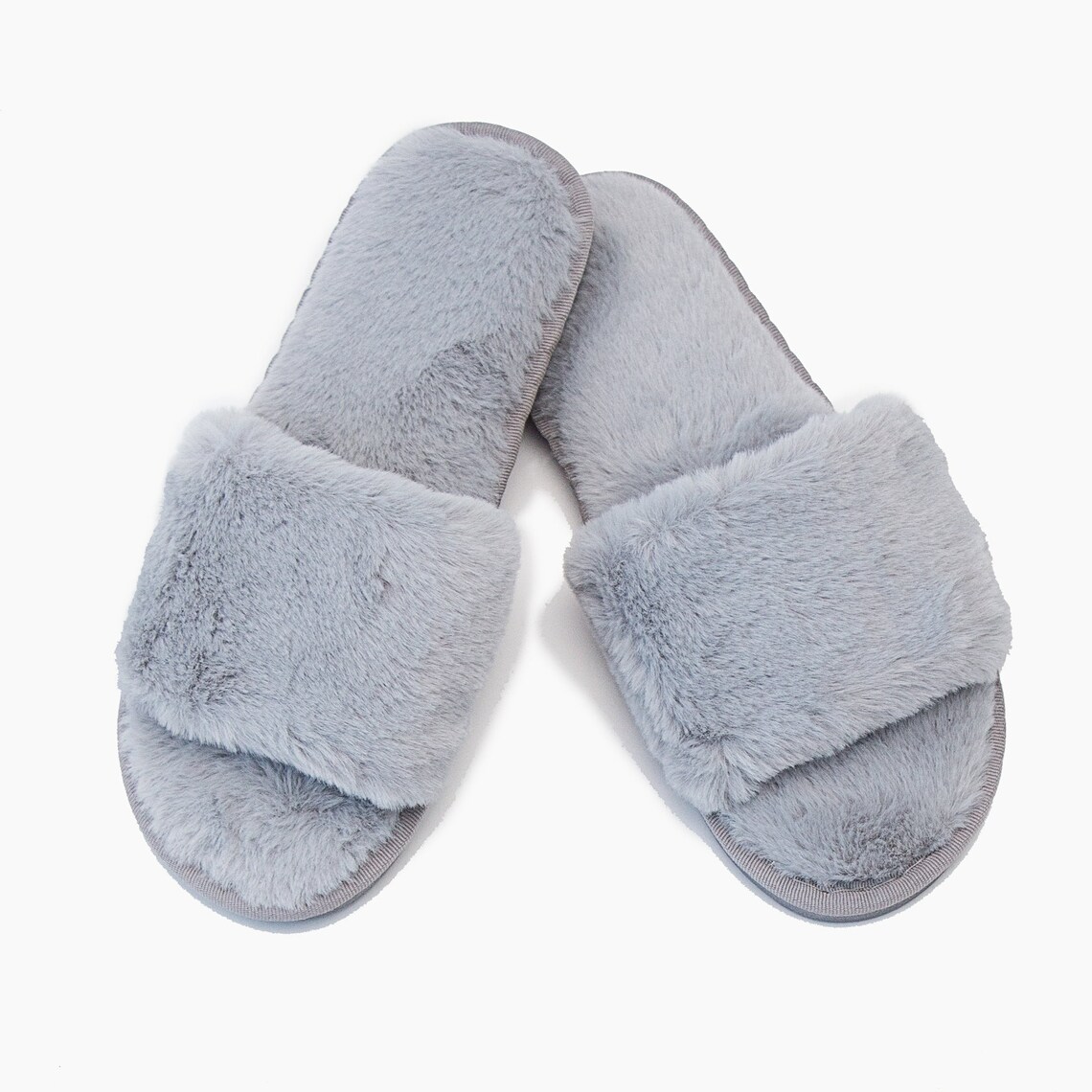 fluffy bridesmaid slippers