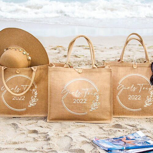 Personalized Bridesmaid Beach Bag Tote Gift Bags Beach Etsy
