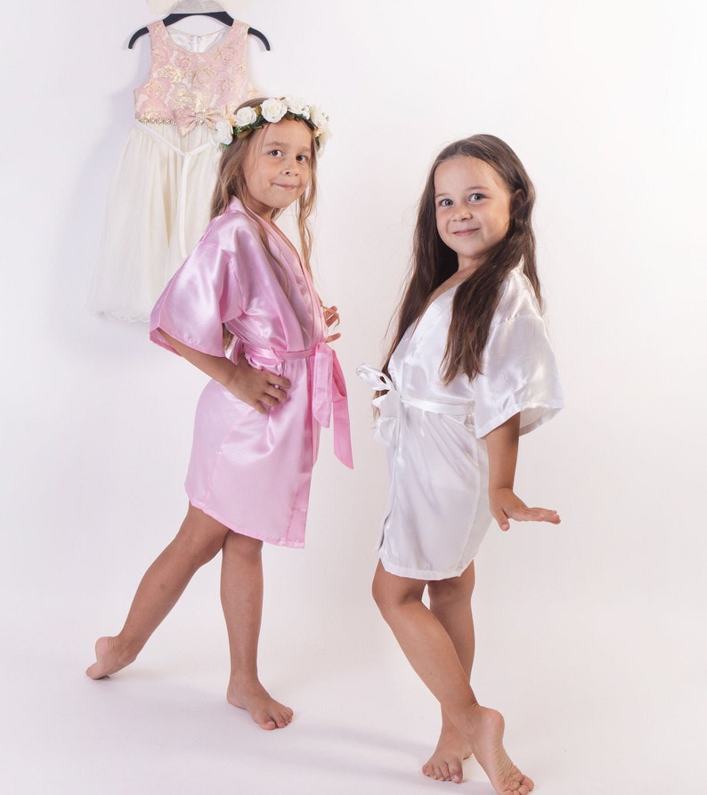 50% OFF kids Satin Robes Spa Party Satin robes for girls | Etsy