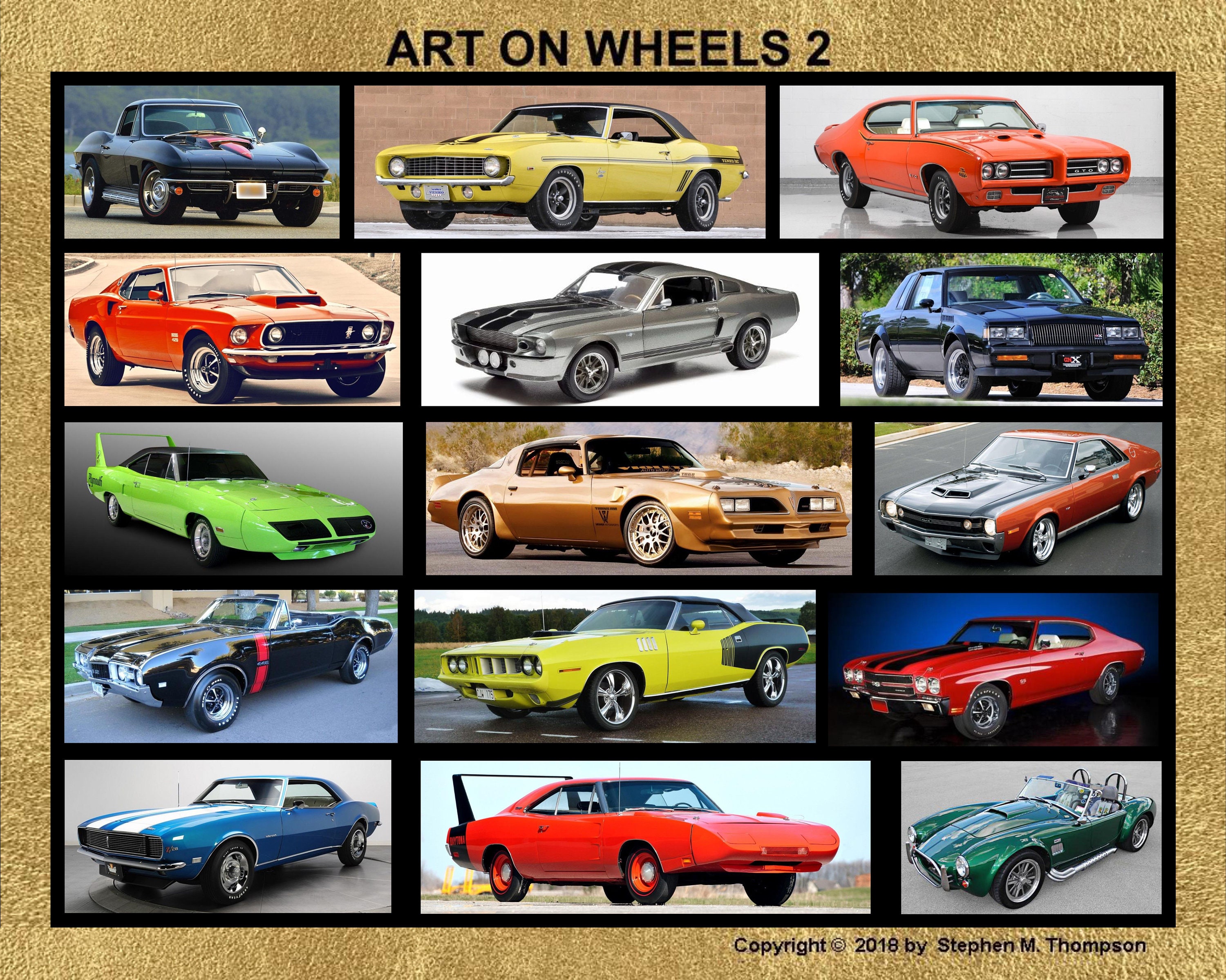70s Muscle Cars muscle-car-evolution-athena-posters