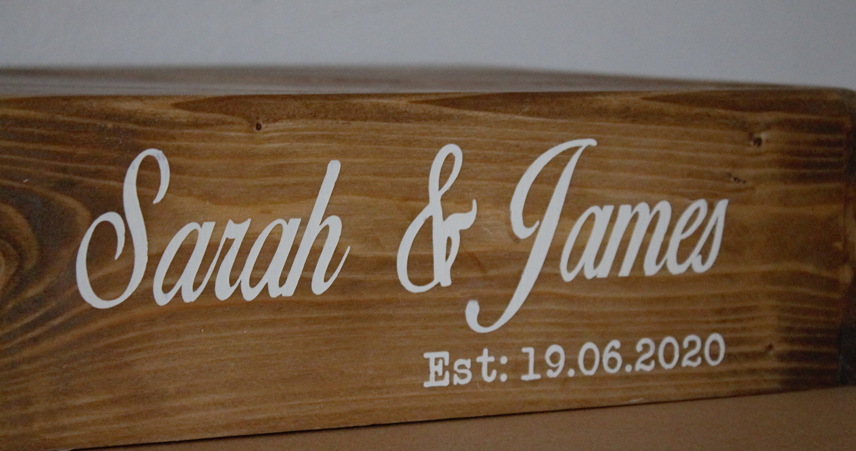 Rustic Personalised Wedding Cake Stand Wood stand for | Etsy