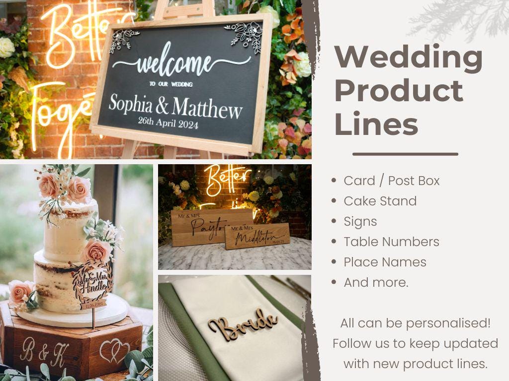 Hexagonal Wood Wedding Cake Stand: Personalized Tier Display - Etsy