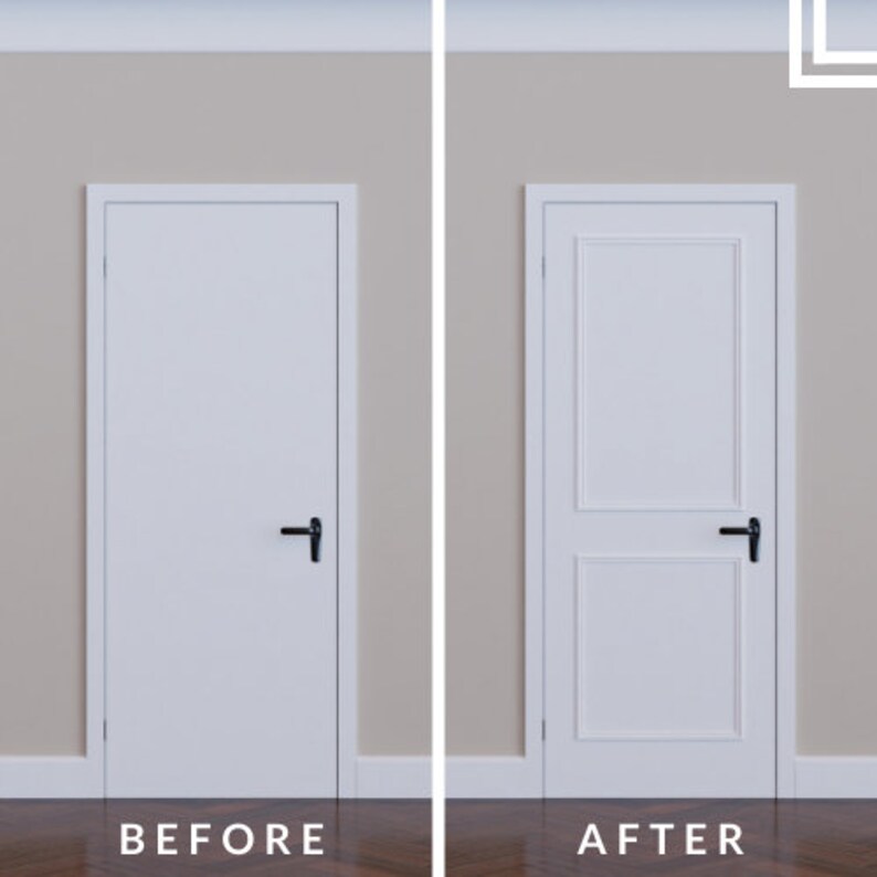 Two Piece Door Moulding Kit Hampton Get the Highend Etsy UK