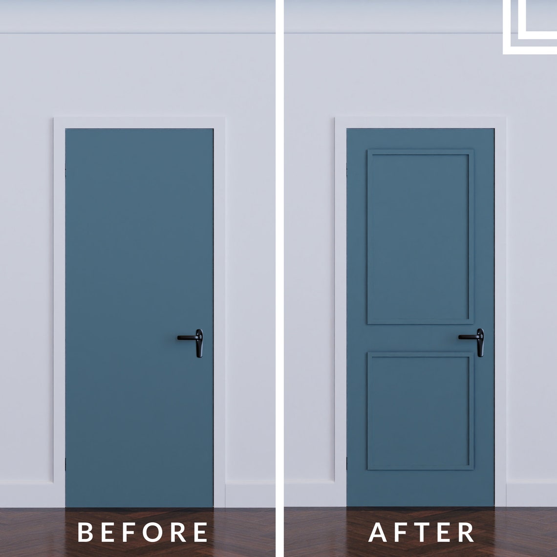 Two Piece Door Moulding Kit Finchley Get the Highend Etsy