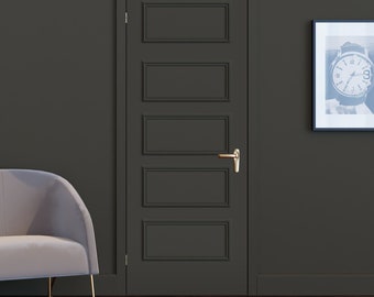 Five-Piece Self Adhesive Door Moulding Kit | Get the high-end designer look in your home