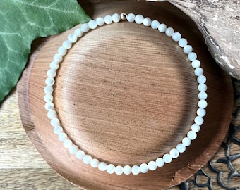 Pearl Shell Anklet Gemstone Beaded Ankle Bracelet Crystal Healing SEA POWER