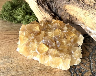 Honey Calcite Cluster Crystal Natural Gemstone Healing MOTIVATION & INSPIRATION