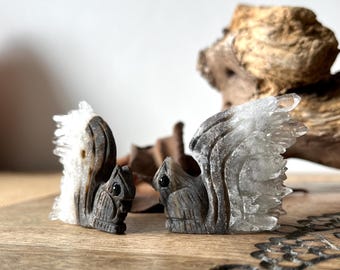 Quartz Cluster Squirrel Crystal Healing Stone Gemstone MASTER HEALER