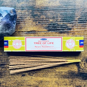 TREE OF LIFE | Satya Incense Indian Sticks Hand Rolled Smudge Sticks Vegan Friendly