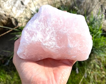 Large Raw Rose Quartz 1.5KG! Natural Rough Piece Crystal Healing Gemstone Heart Chakra