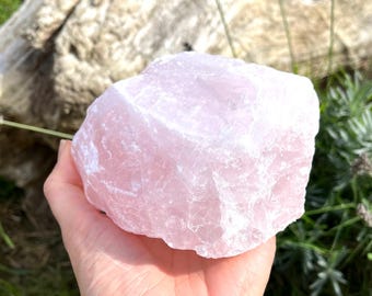 Large Raw Rose Quartz 1.2KG! Natural Rough Piece Crystal Healing Gemstone Heart Chakra