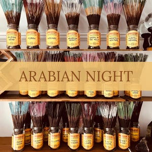 ARABIAN NIGHT | Wildberry Incense 10 x Luxury Hand Dipped 11” Traditional Sticks American Incense Sticks Vegan