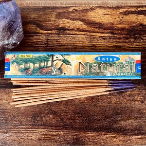 NATURAL AGARBATTI | Satya Incense Indian Sticks Hand Rolled Smudge Sticks Vegan Friendly