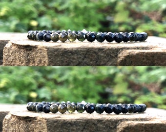 Verdelite Bracelet Green Tourmaline Natural Crystal Gemstone EMOTIONAL TRAUMA HEALING