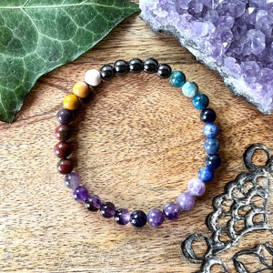 WEIGHT Management Bracelet Handmade Natural Gemstone 6mm Beads Crystal Healing Encouragement