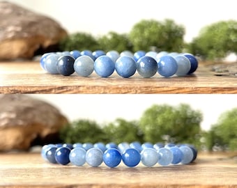 Blue Aventurine Bracelet Crystal Healing Gemstone THIRD EYE Chakra Psychic Abilities Gifts