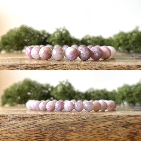 Pink Tourmaline Bracelet Rubellite Crystal Healing Chakra UNIVERSAL LOVE
