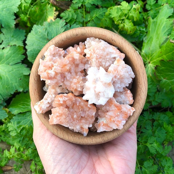 Heulandite Cluster Crystal Healing Small with Stilbite India KARMIC MEDITATION