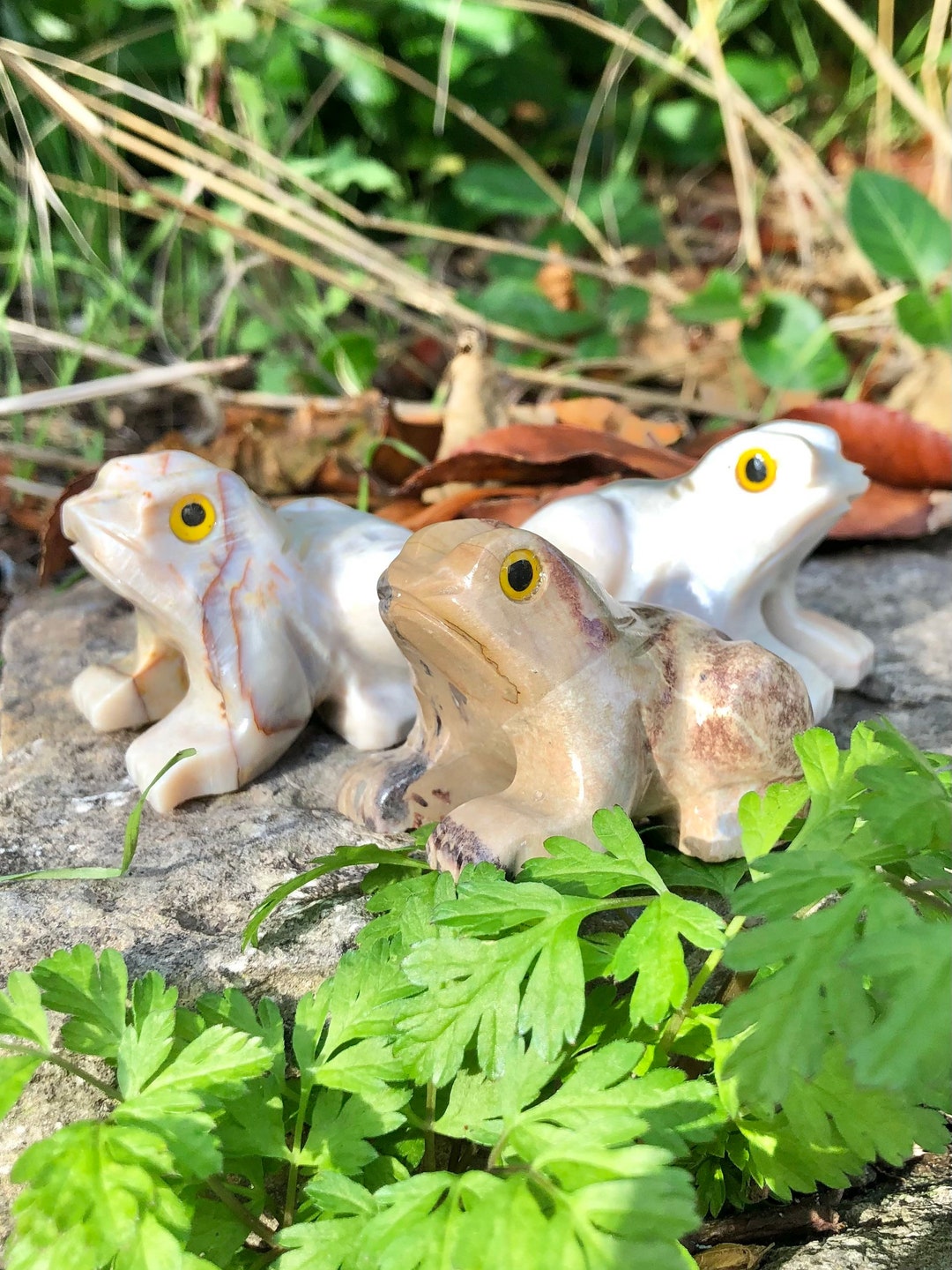 Crystal Frog Totem Peruvian Soapstone Healing Gemstone Spirit Etsy