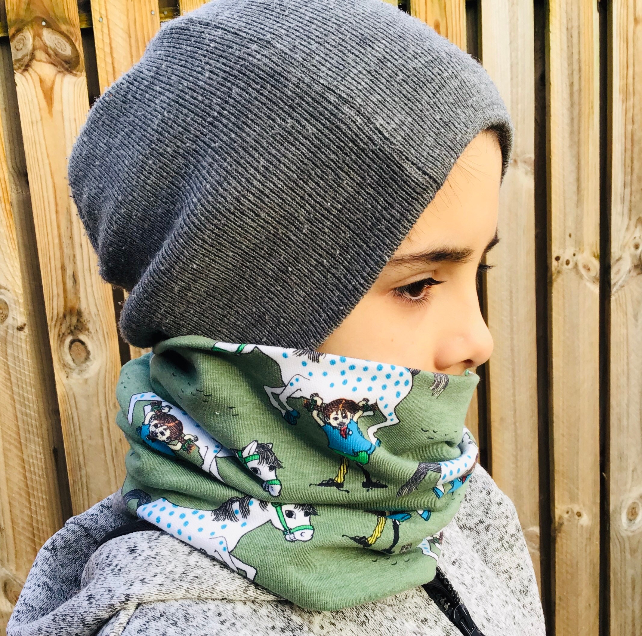 Snood kids Pippi childrens Neck warmer scarf Organic | Etsy