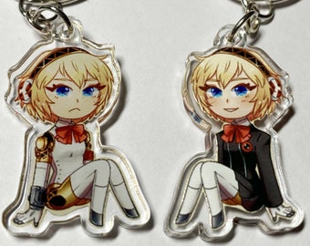 Persona 3 Aigis 1.5" Double Sided Acrylic Charm