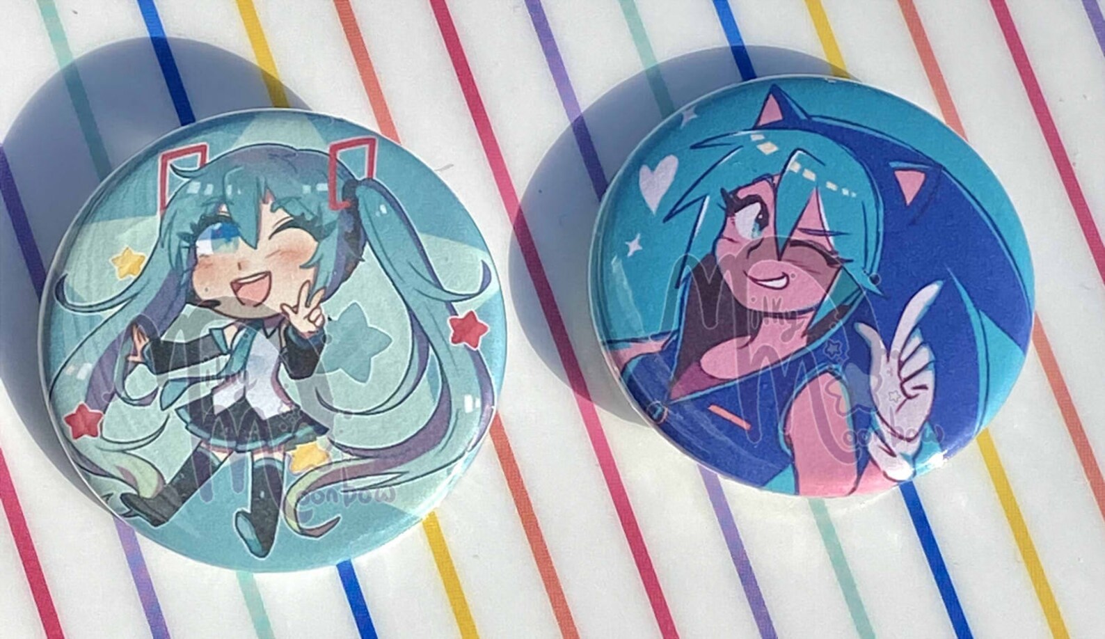 1.5" Hatsune Miku Buttons - Etsy