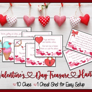 Valentine Scavenger Hunt  *DIGITAL DOWNLOAD* Perfect for kids, a party or your Valentine!