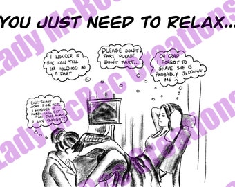 Just Relax! Infertility support card - DIGITAL DOWNLOAD