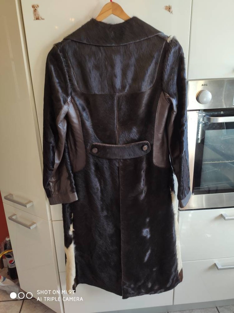 Vintage 1970s Cow Fur Coat image 2