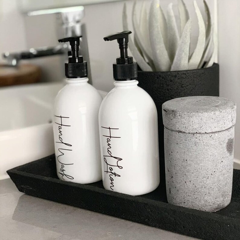 hand wash labels vinyl labels organisation personalised etsy