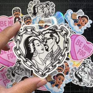 Chain Heart 3&quot; Sticker #25