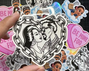 Chain Heart 3" Sticker #25