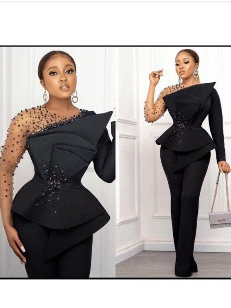 Black Peplum Jumpsuit Jumpsuit Outfit 