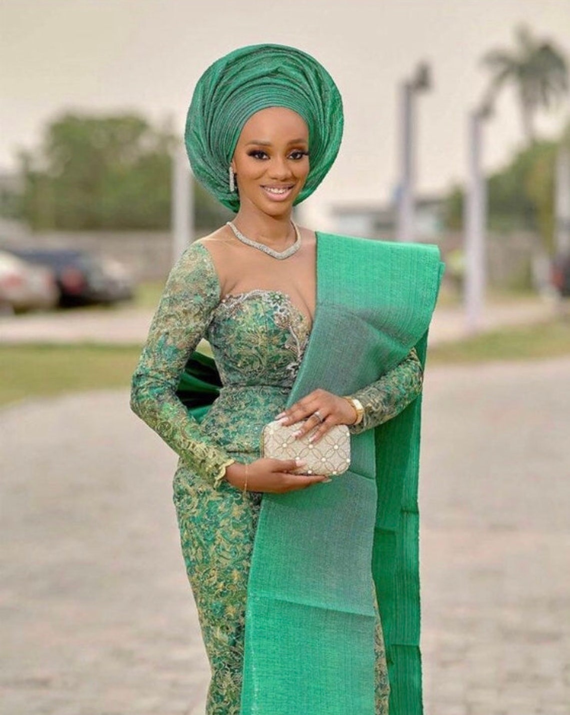 Yoruba traditional dress African asoebi style African lace | Etsy