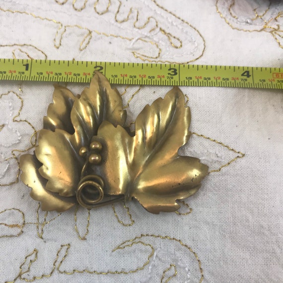 RARE Joseff of Hollywood “Russian Gold” Brooch 19… - image 7