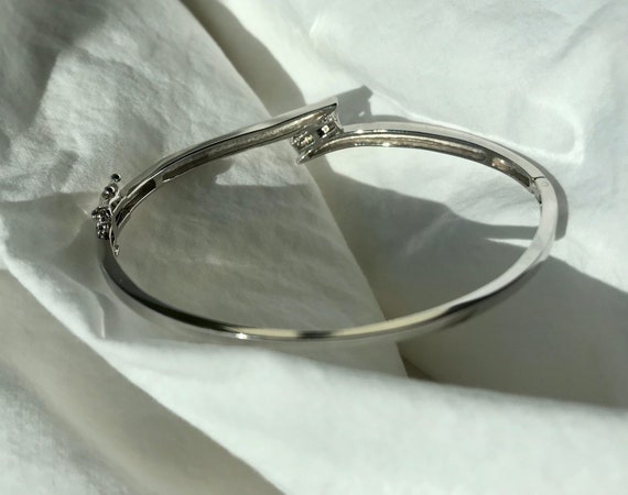Sapphire Diamond White Gold Bracelet  - Pristine … - image 9