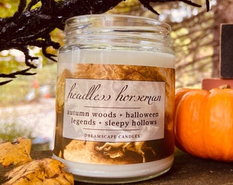 Headless Horseman | Halloween Candle  | Soy Vegan Scented Candle
