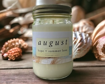 August | Soya Vegan Duftkerze