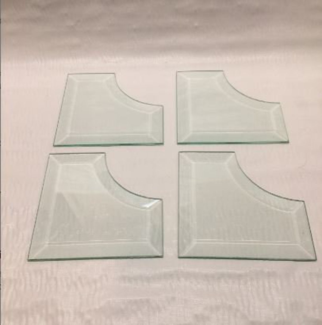 Set of 4 4 X4 Curved Bevels Used for Corner Borders or Put Etsy