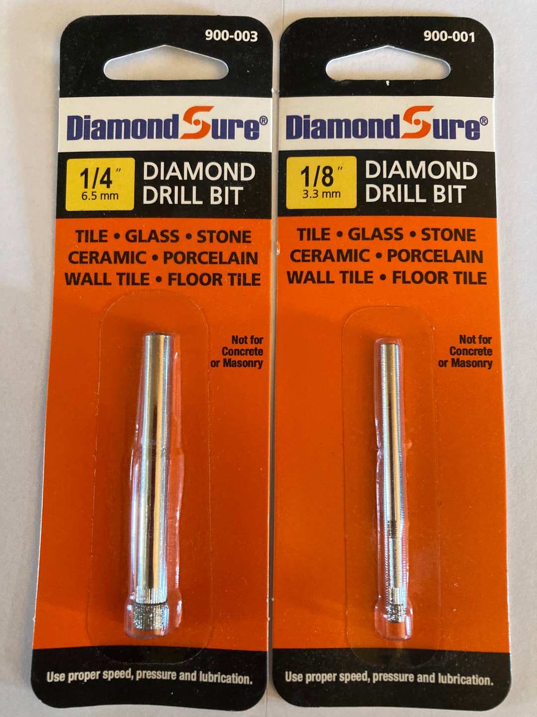 Diamond Coated Glass Drill Bit for Glass, 1/4 OR 1/8th Inch, China