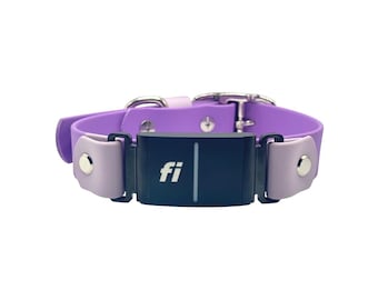Fi Series 3 Compatible Biothane Dog Collar | Two Toned | 1" Wide Single Layer | Waterproof | Fi Brick Not Included