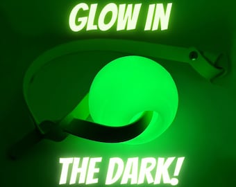 Biothane Glow in the Dark Zerrer Spielzeug | Wasserfest | Langlebig | Leicht zu Reinigen | Funktionierendes K9 Zerrspielzeug | Spielzeug Belohnung | Kugelschlepper | Apportierspielzeug